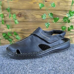 Josef Seibel Women's ‎ Fisherman Black Leather Sz 40 Medium Gently Used 2025